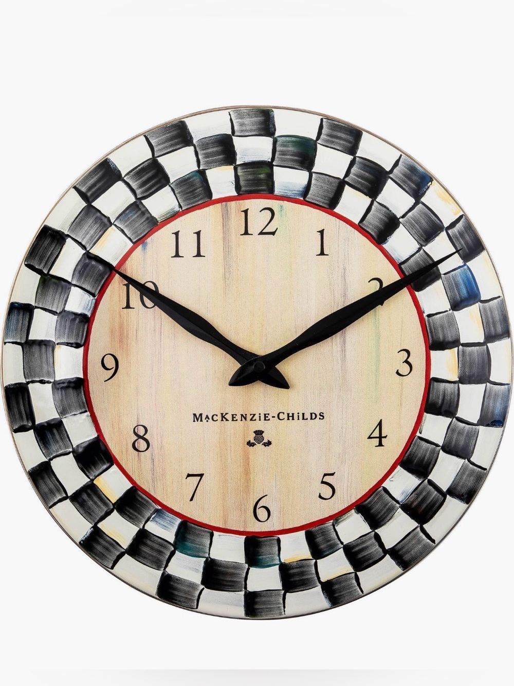 MacKenzie-Childs Courtly Check Wall Clock